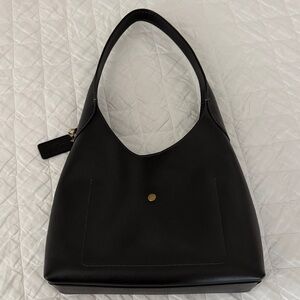 Coach Black Leather Hobo Bag
